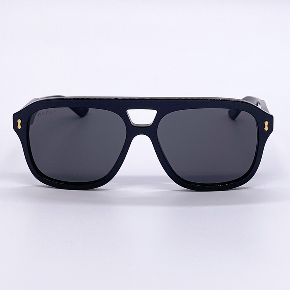 NEW GUCCI GG1263S 001 UNISEX NEW COLLECTION AVIATOR SUNGLASSES GUCCI - Picture 3 of 10